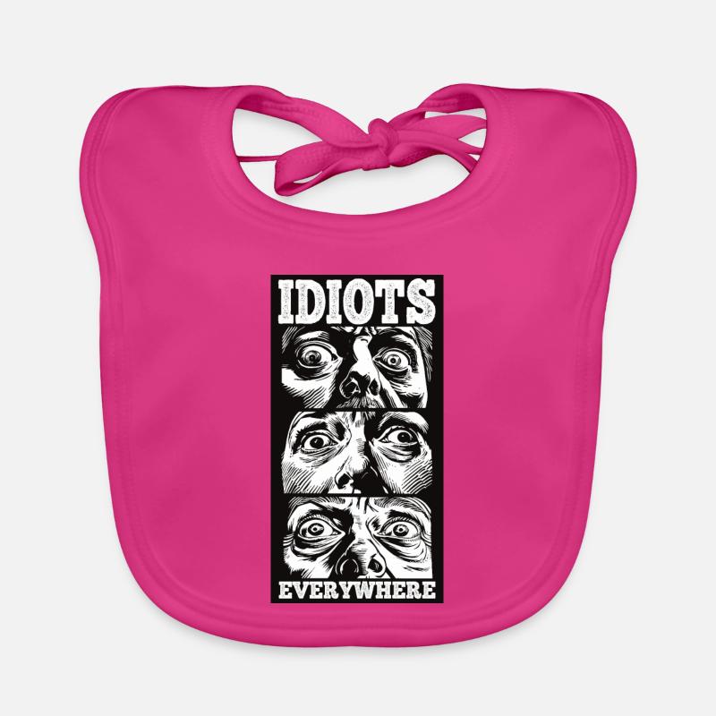 Idiots Everywhere Organic Baby Bibs