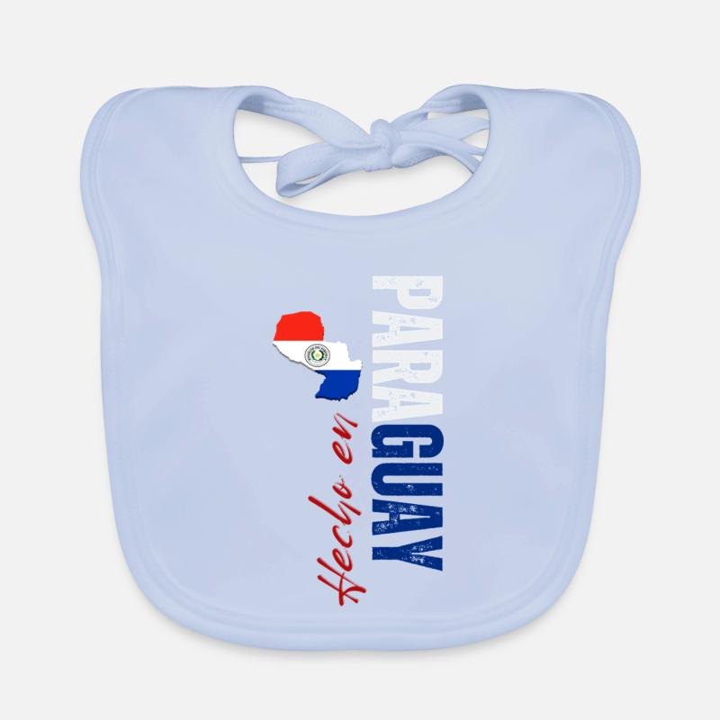 Made in Paraguay, vertical design Organic Baby Bibs