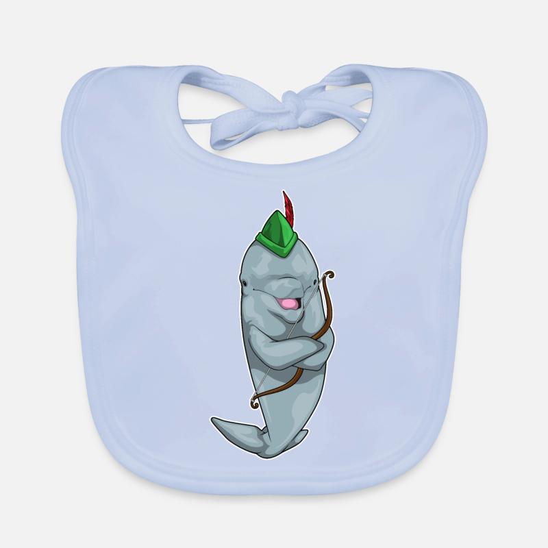 Arc de dauphin Bavoir bio Bébé