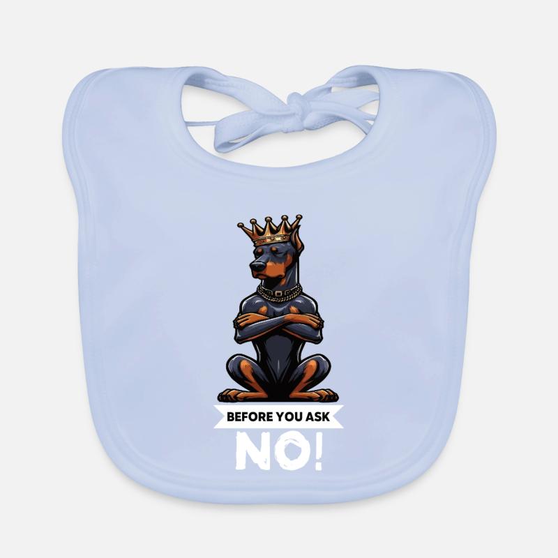 Before You Ask Dobermann Dobermannbesitzer  Baby Bio-Lätzchen