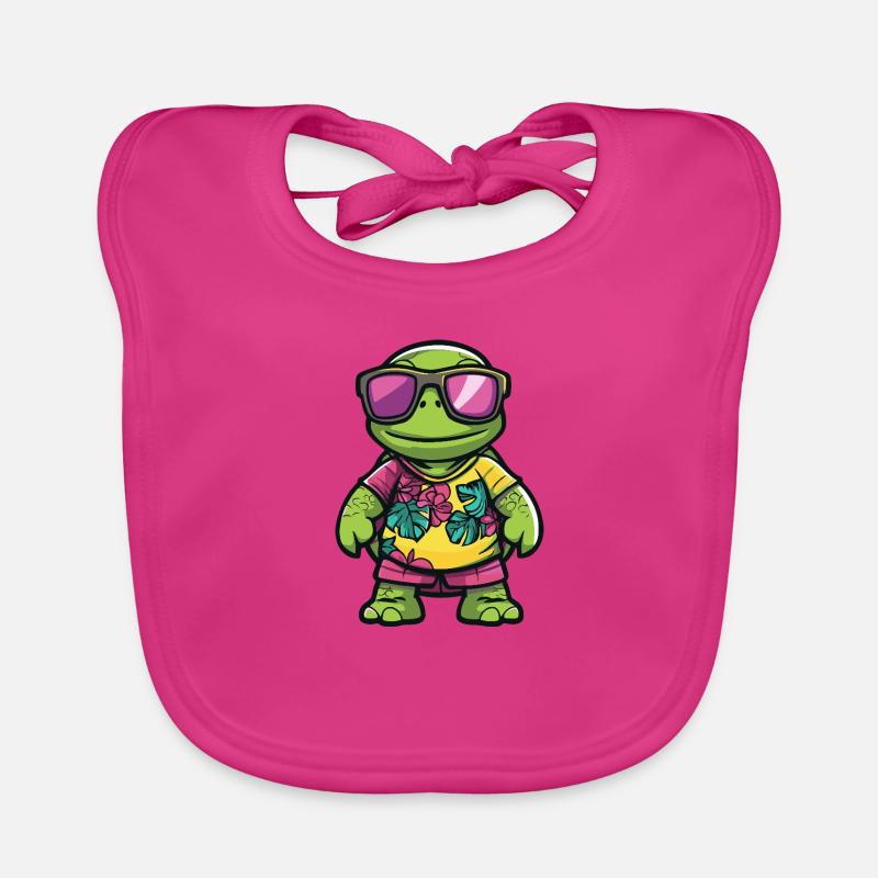 Turtle Comic Holiday Organic Baby Bibs