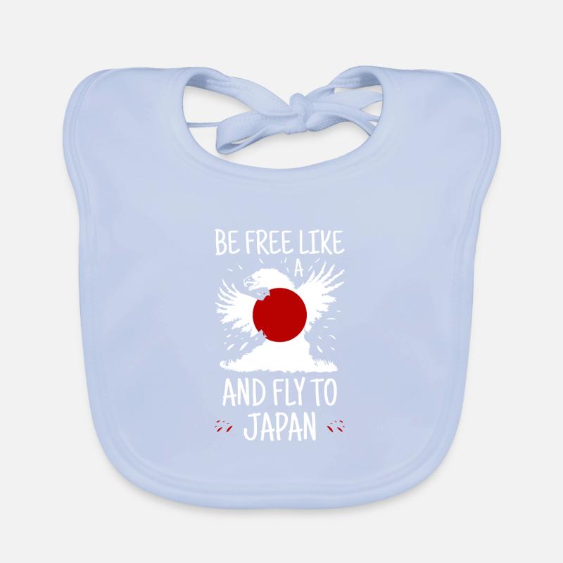 Drapeau du Japon utilisé Look Nihon Drapeau japonais Bavoir bio Bébé