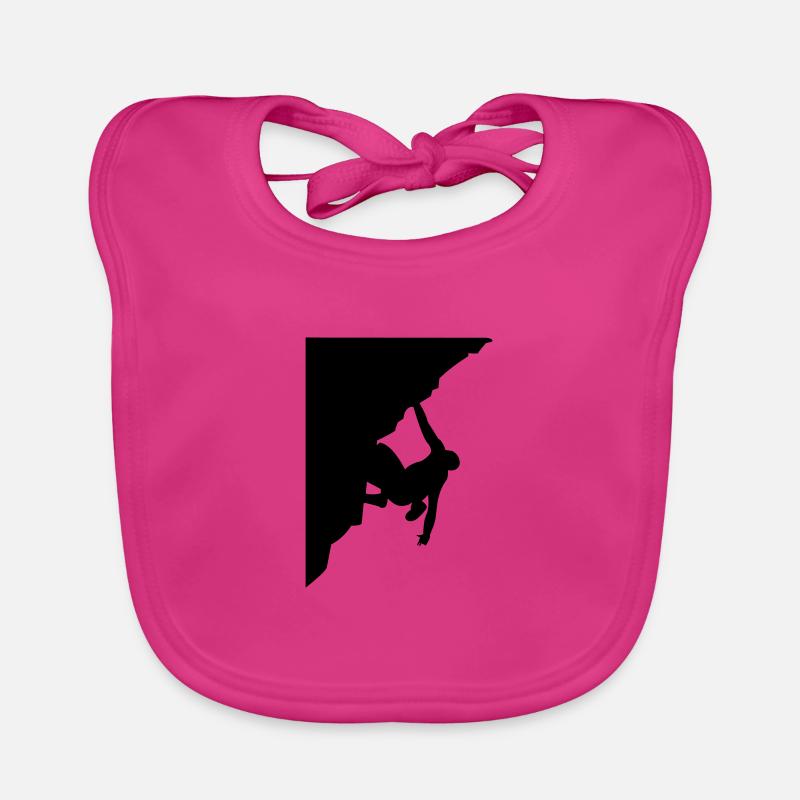 KLETTERN - Baby Bio-Lätzchen - Fuchsia