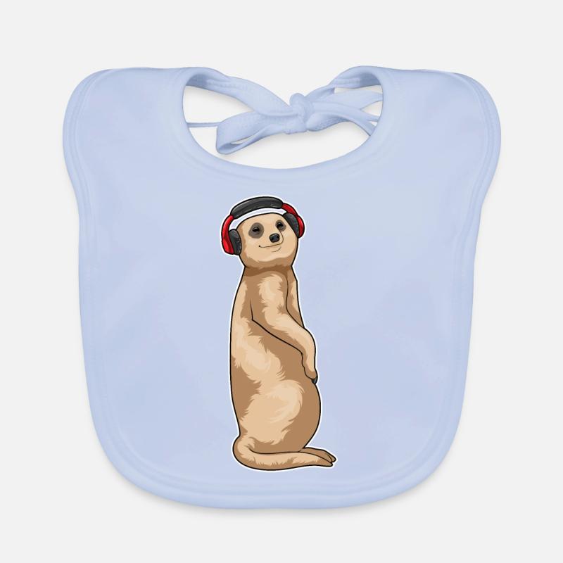 Musique de casque suricate Bavoir bio Bébé