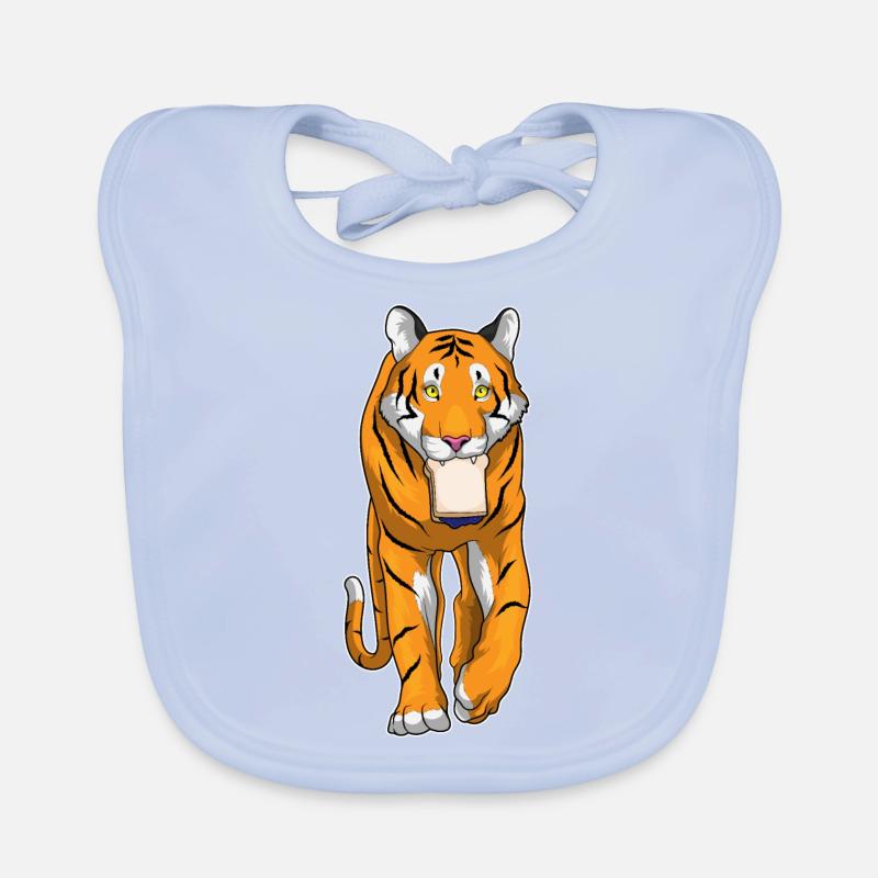 Tiger Sandwich Baby Bio-Lätzchen