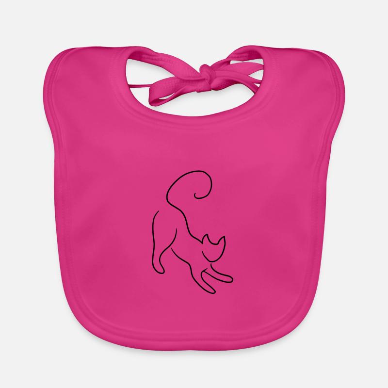 Cat kitten Organic Baby Bibs