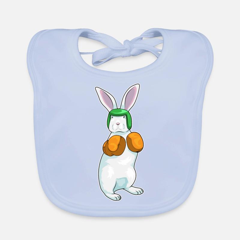 Lapin Boxer Gants de boxe Boxe Bavoir bio Bébé