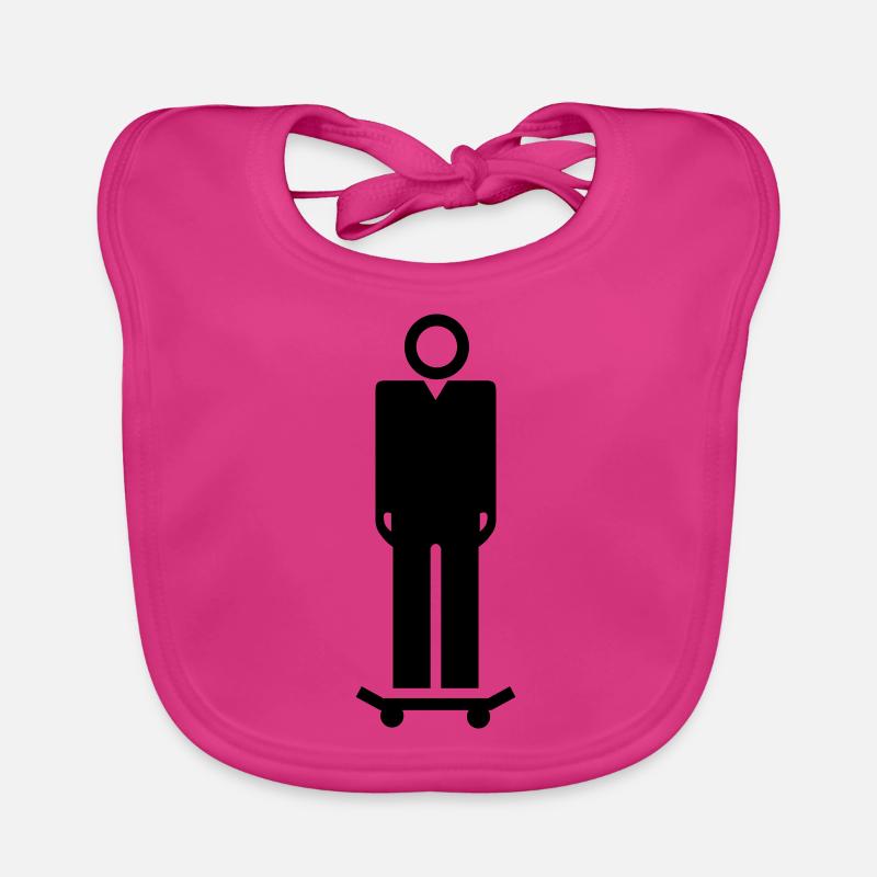 Skate - Baby Bio-Lätzchen - Fuchsia