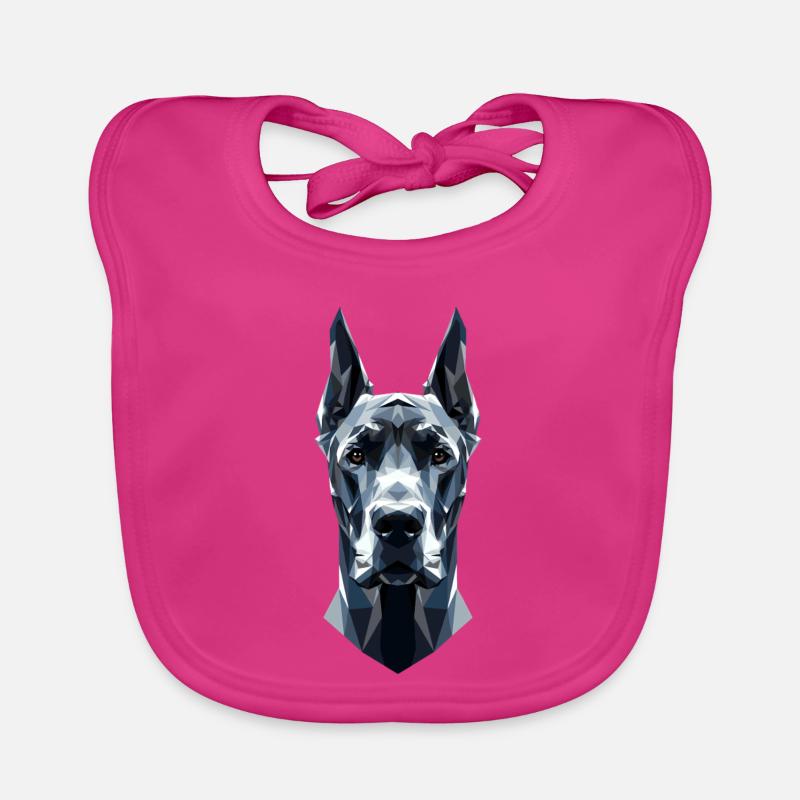 Great Dane Hatz Male Saupacker Great Dane Organic Baby Bibs