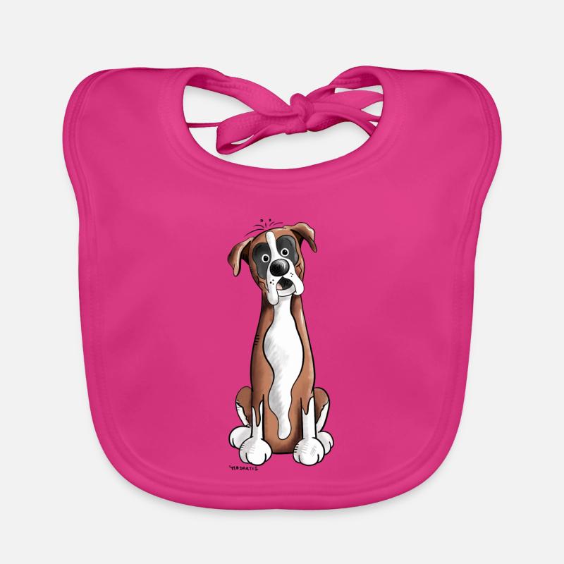 Funny Deutscher Boxer - German Boxer - Dogs Organic Baby Bibs