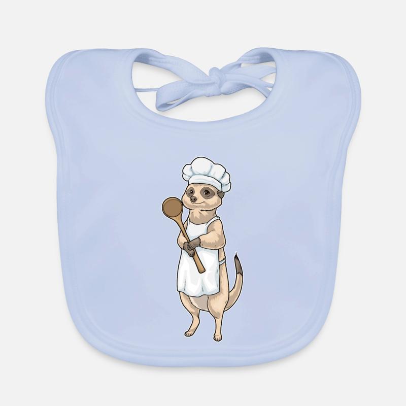 Erdmännchen Koch Kochlöffel Kochen Baby Bio-Lätzchen