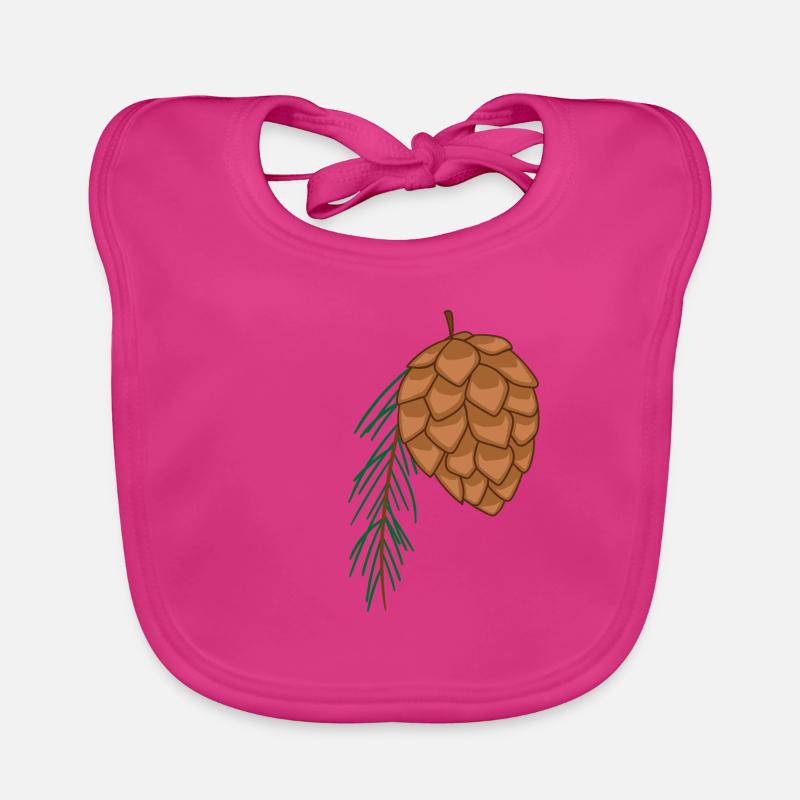 Pommes de pin Bavoir bio Bébé