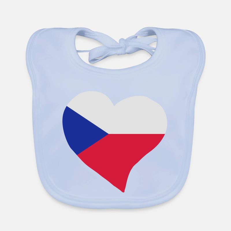 Coeur tchèque Bavoir bio Bébé