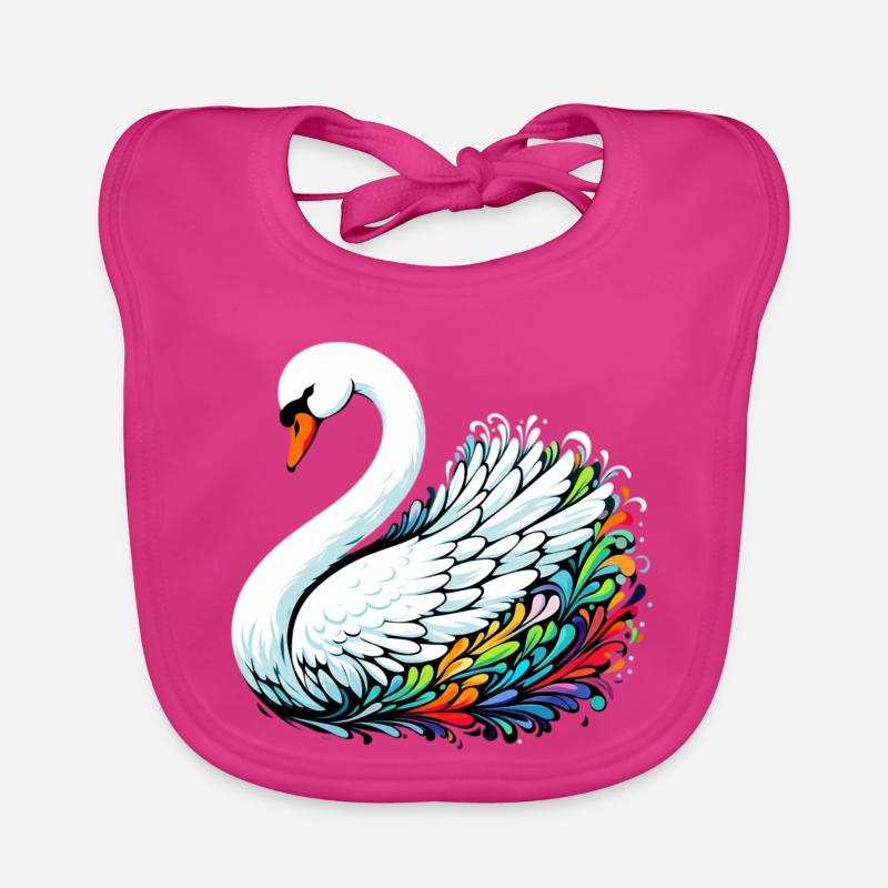 Cygne Bavoir bio Bébé
