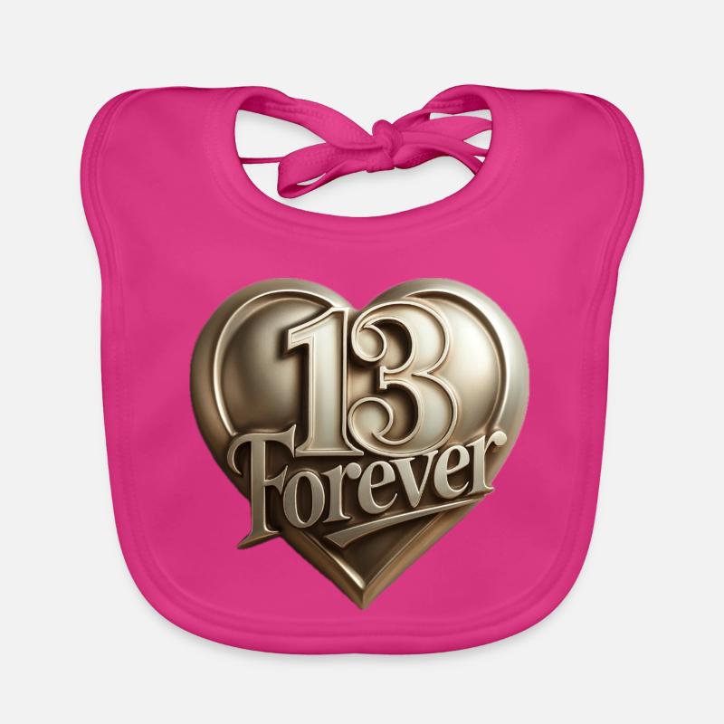 13forever in Herzform Baby Bio-Lätzchen