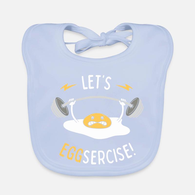 On va faire du Eggsercise ! Bavoir bio Bébé
