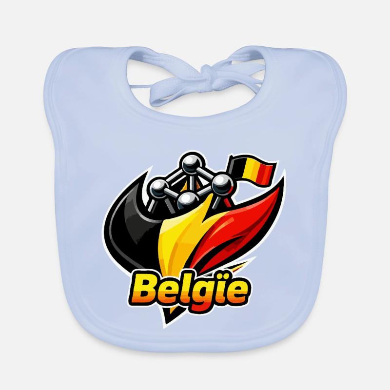Logo de la Belgique Bavoir bio Bébé