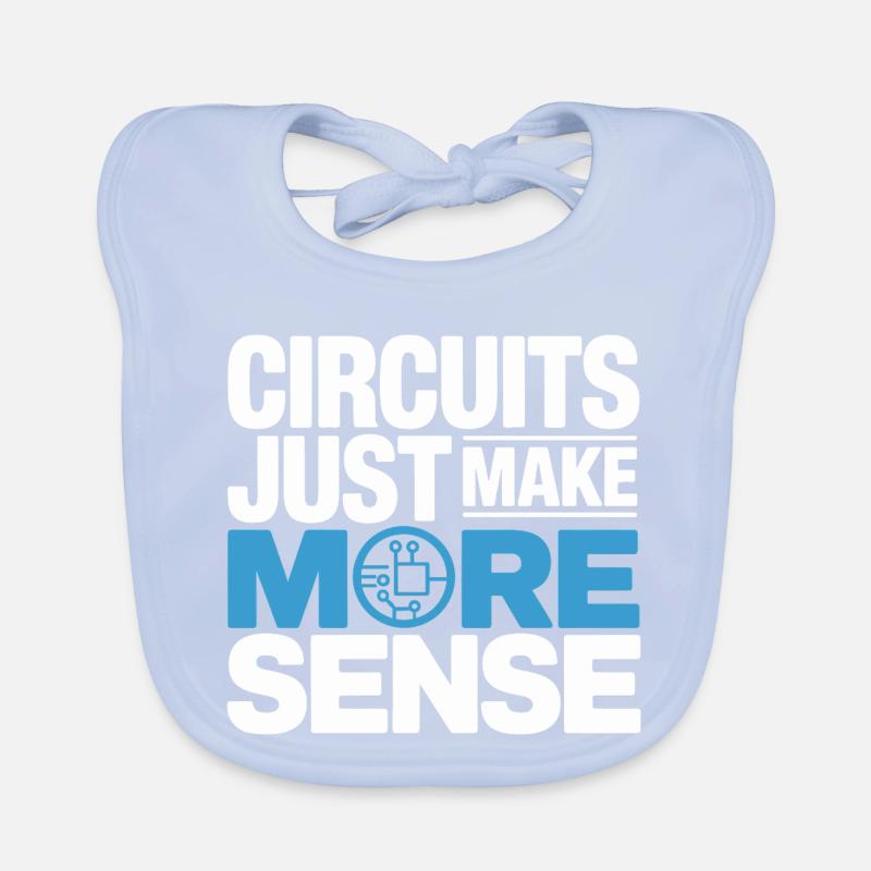 Circuits make technology more meaningful Organic Baby Bibs