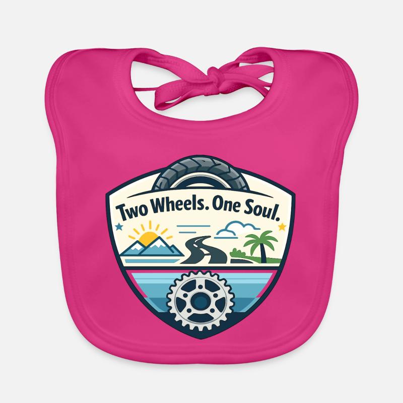 Two wheels, one soul Organic Baby Bibs