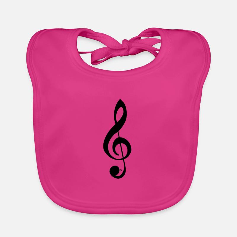 Treble clef Organic Baby Bibs