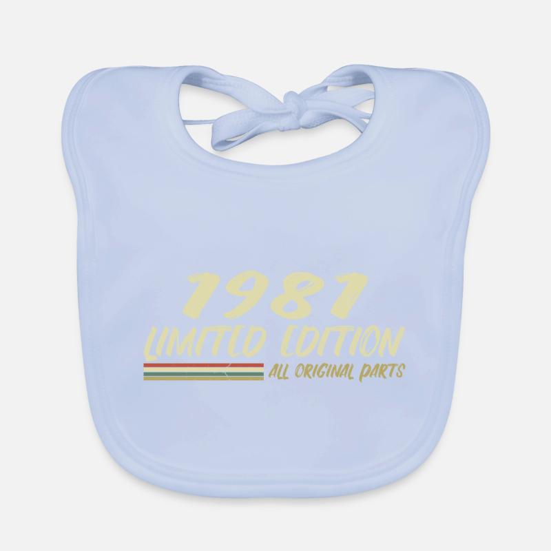 1981 Birthday Gift Idea 1981 Organic Baby Bibs