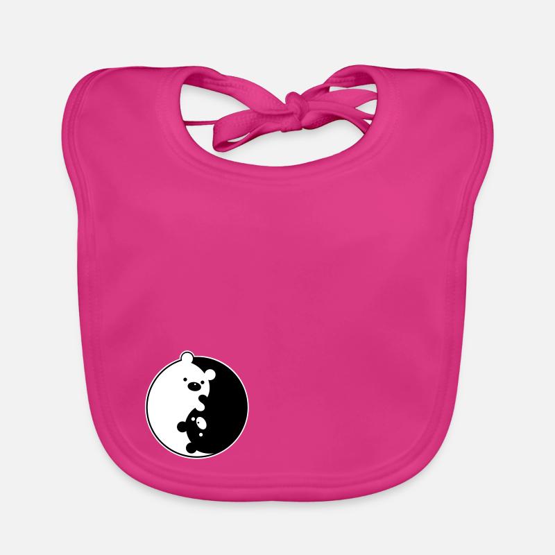 Yin Yang Bears Bavoir bio Bébé