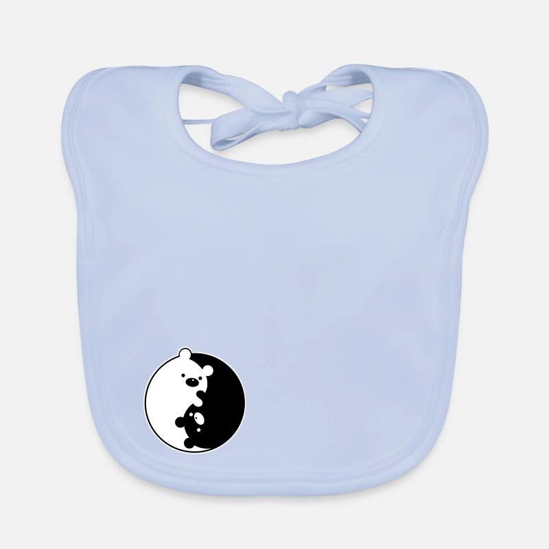 Yin Yang Bears Bavoir bio Bébé