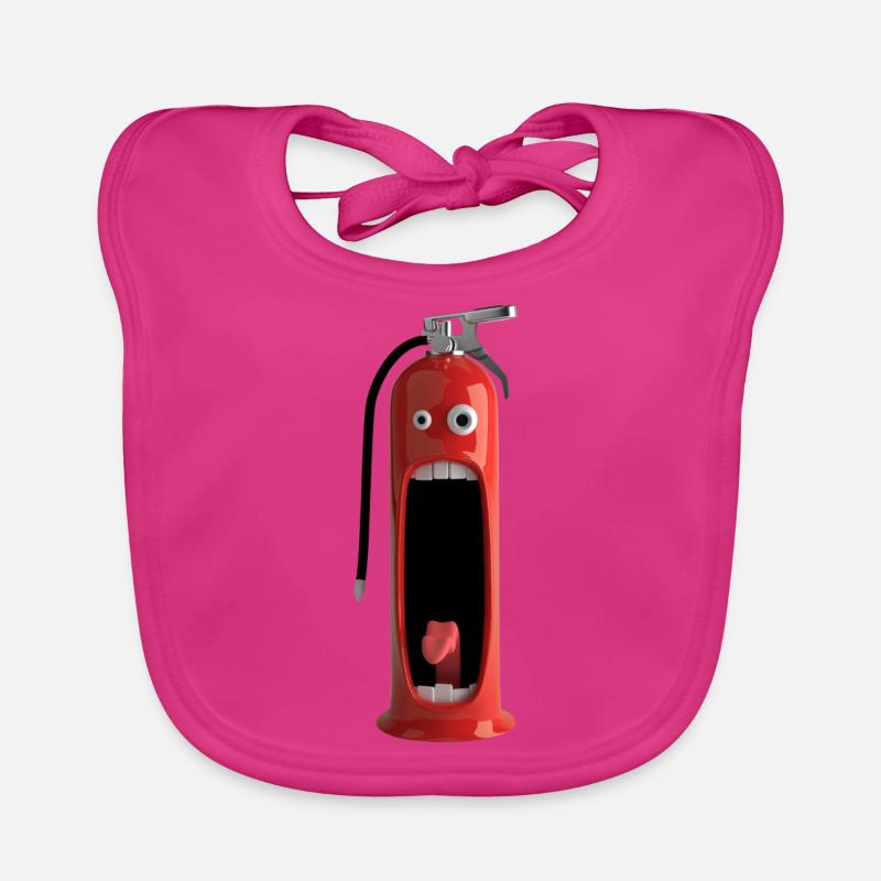 Funny fire extinguisher Organic Baby Bibs