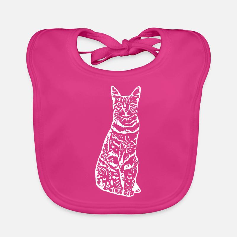 Chat chat chaton Bavoir bio Bébé