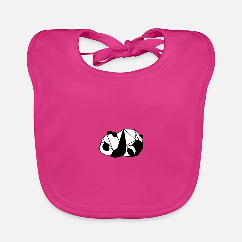 Panda couché Bavoir bio Bébé