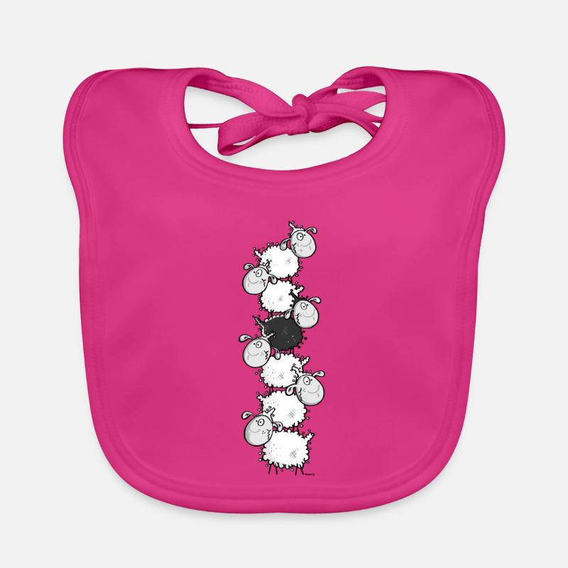 Woolly Sheep Heap Organic Baby Bibs