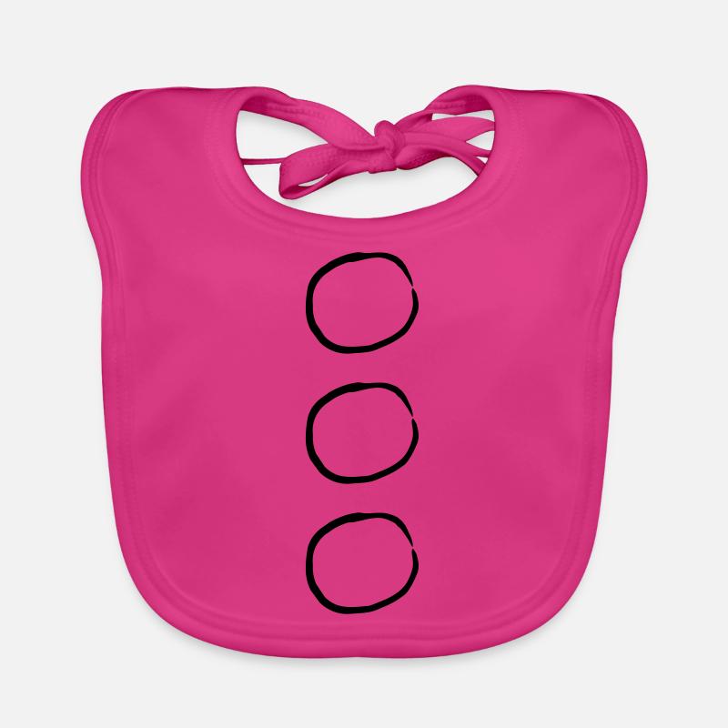 Choose Circles - Baby Bio-Lätzchen - Fuchsia