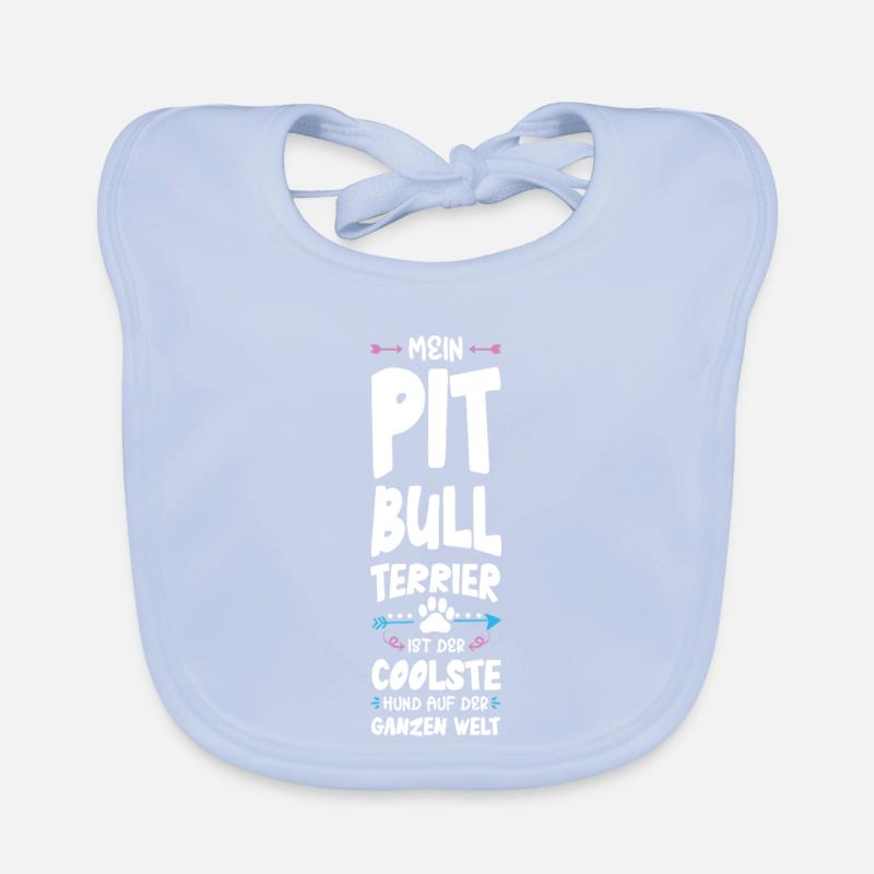 pit dog saying Organic Baby Bibs