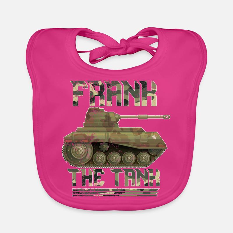 Panzerfahrer Hobby Sport Freizeit Geschenk Baby Bio-Lätzchen
