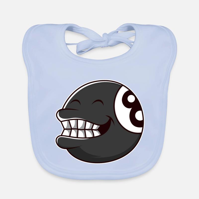 Boule de billard 8 Bavoir bio Bébé