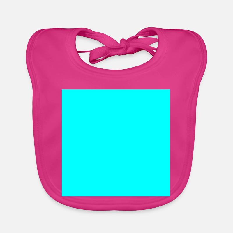 turquoise background texture template personalize Organic Baby Bibs
