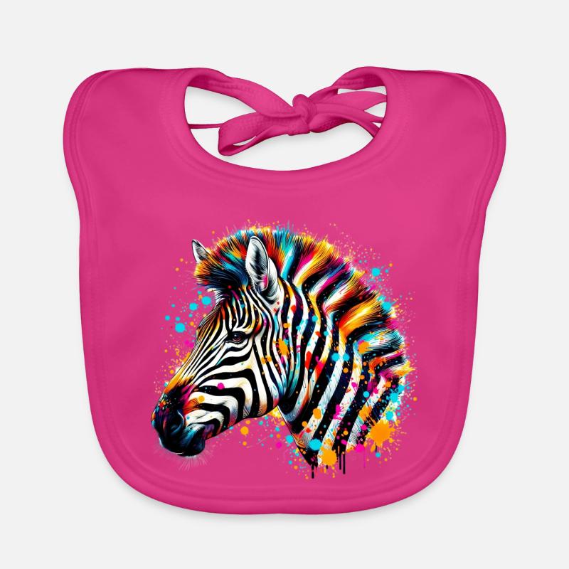 Zebra Organic Baby Bibs