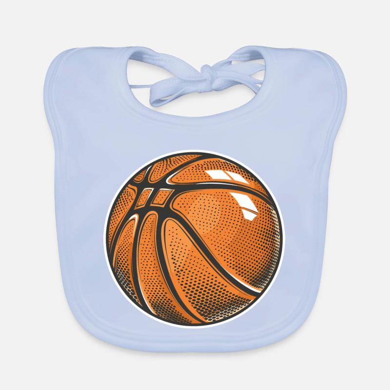 Graphique de ballon de basket-ball Bavoir bio Bébé