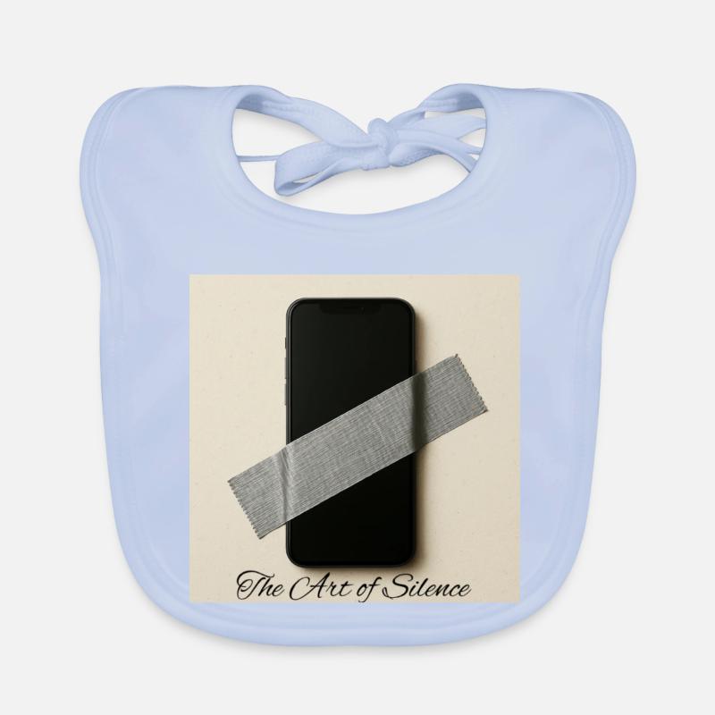 Silent Mobile Art Print Organic Baby Bibs