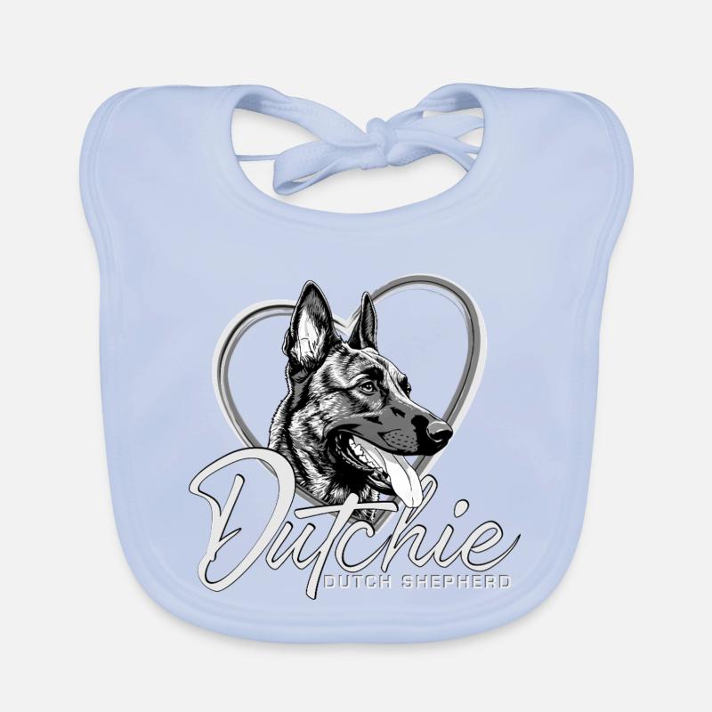 Dutch Shepherd Dog Organic Baby Bibs