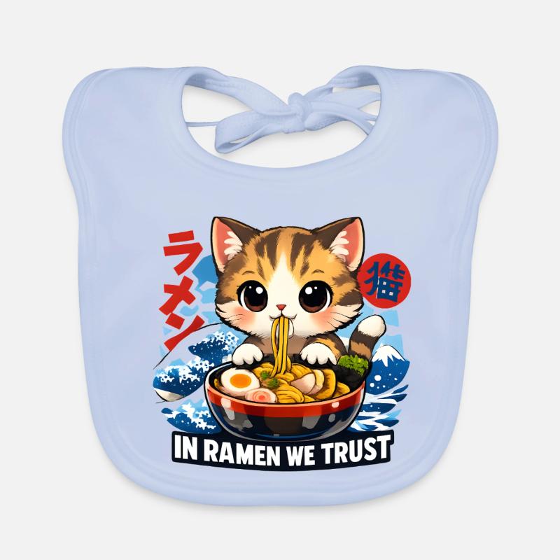 Ramen Chat Bavoir bio Bébé