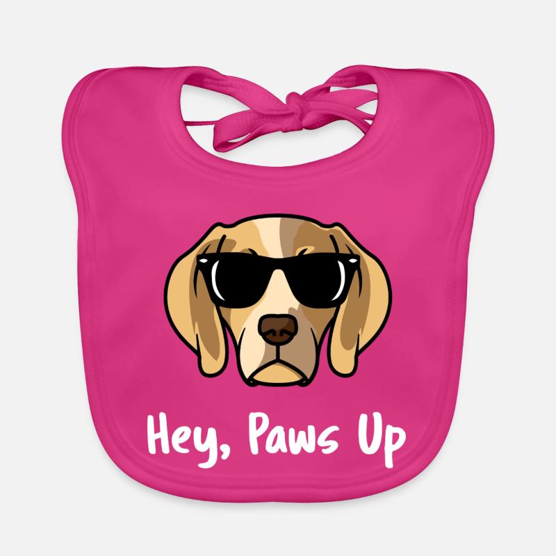 Salut les lunettes de soleil drôles de chien Beagle Bavoir bio Bébé