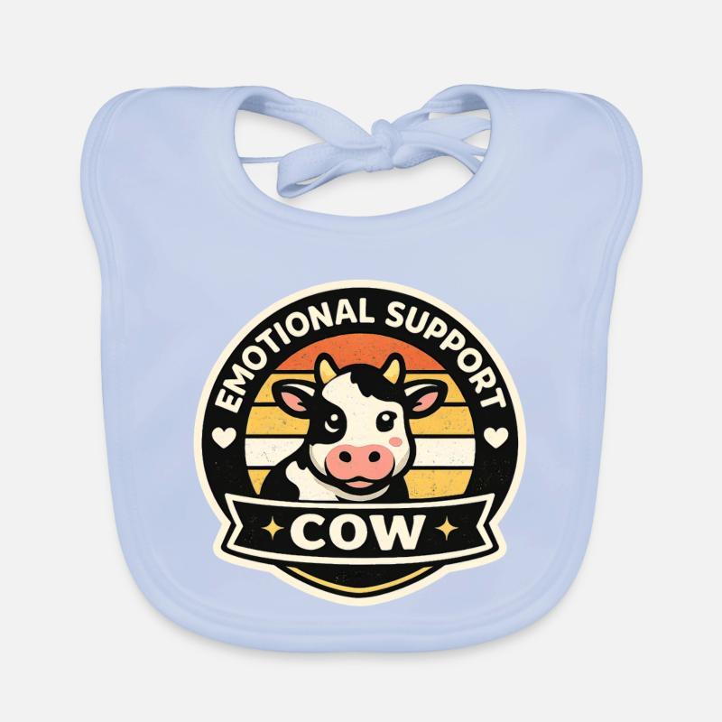 Vache chanceuse Bavoir bio Bébé
