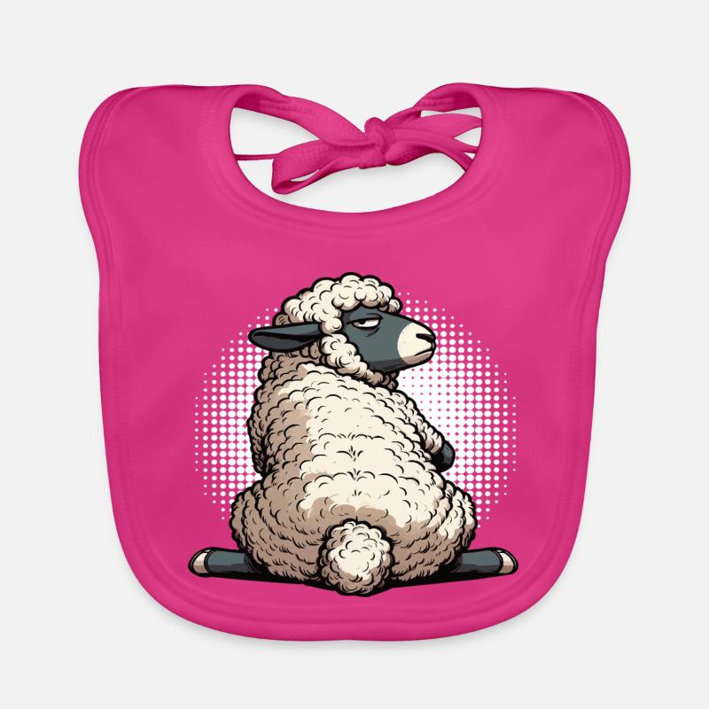 Schaf Schafe Schäfer Schafhalter Schafbock Baby Bio-Lätzchen