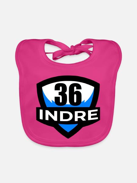 36 Indre - Baby Bio-Lätzchen - Fuchsia - Vorne
