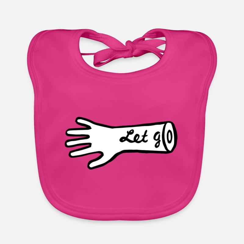 "Let Go" hand gift idea Organic Baby Bibs
