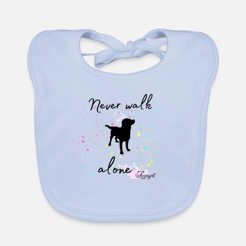 Never walk alone Baby Bio-Lätzchen