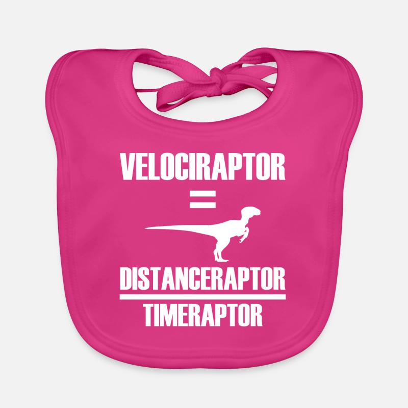 Velociraptor Physic Spruch Geschenk Baby Bio-Lätzchen