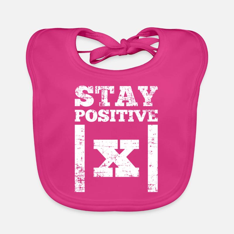 Stay Positive Math Amount Function Gift Organic Baby Bibs