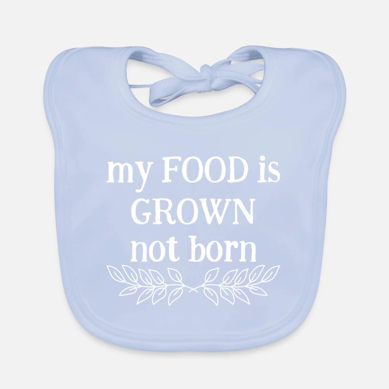 Vegan Fleischfrei Spruch Geschenk Baby Bio-Lätzchen
